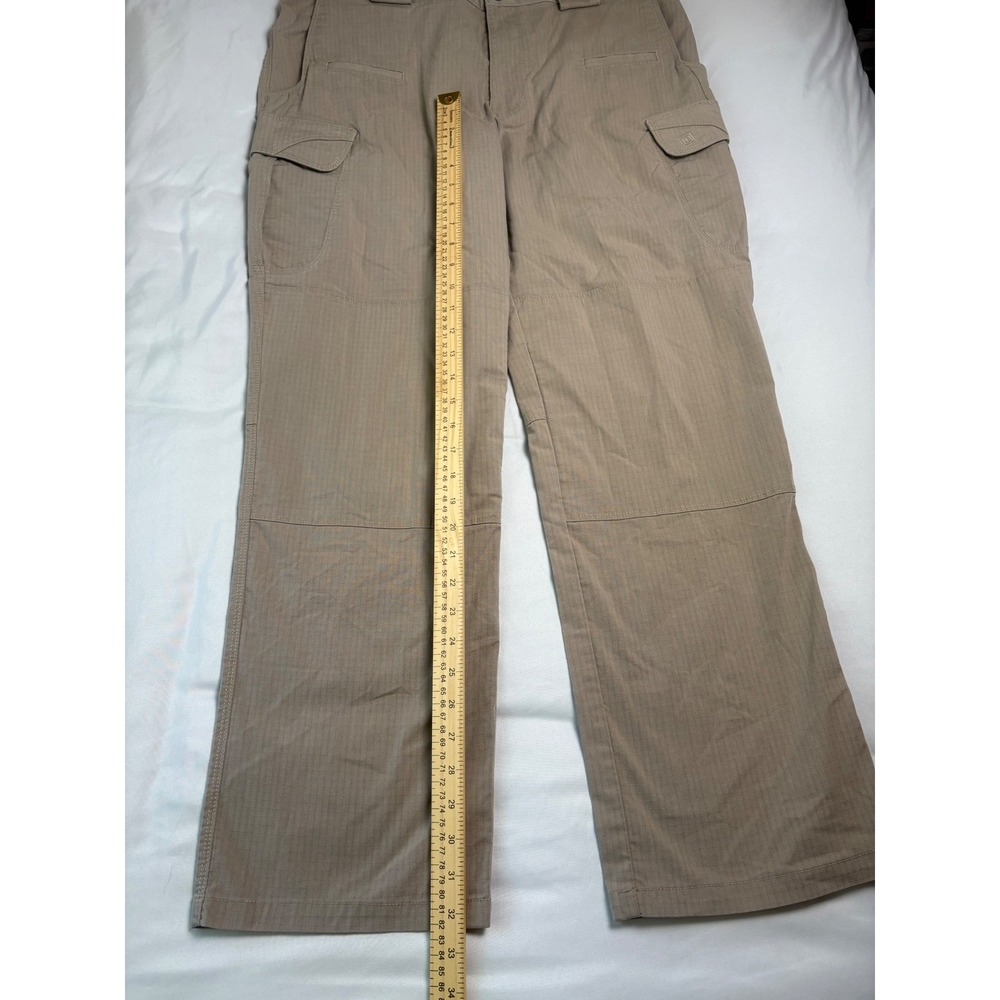 5.11 Tactical Cargo Pants Mens 36x32 Khaki Excellent Ripstop Multi-Pocket - Picture 6 of 12
